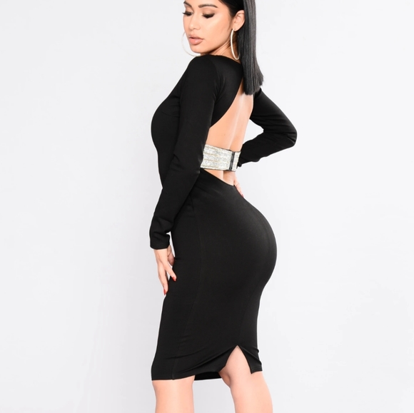 rhinestone midi dress